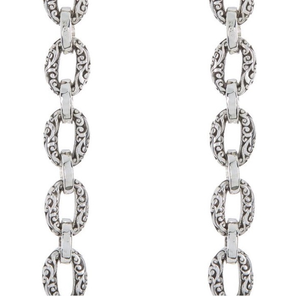 Lois Hill Sterling Silver Scroll Baby Oval Drop Earrings - Picture 4 of 4